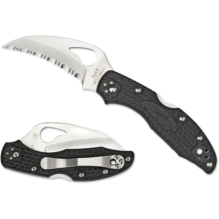 Spyderco 2024 Spyderco Hawkbill Lightweight Black Serrated SPY-BY22SBK